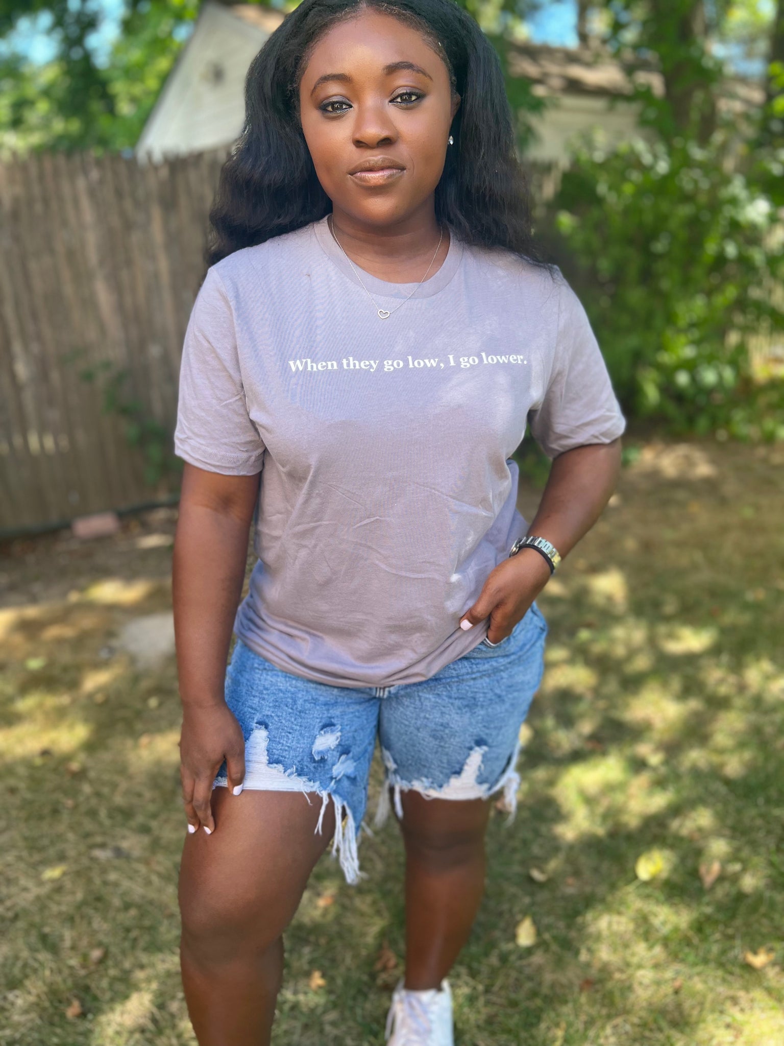When they go low, I go lower. - Unisex Tee
